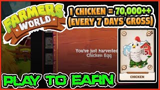 FARMERS WORLD  CHICKEN EARNINGS  BEST NFT GAMES  MINING GAMES  SLP TOKEN PRICE  PVU TOKEN PRICE [upl. by Lleinnad980]