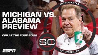 Inside the final preparations for Michigan amp Alabama before the Rose Bowl Game  SportsCenter [upl. by Bush]