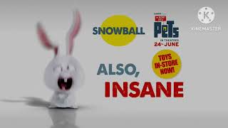 Snowball the Bunny at Universal Studios Hollywood 3202022 [upl. by Nikral]