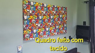 Fiz um quadro aproveitando uma embalagem de madeira [upl. by Suixela]