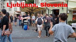 Bachelor party in the streets  Ljubljana Slovenia [upl. by Tengdin]