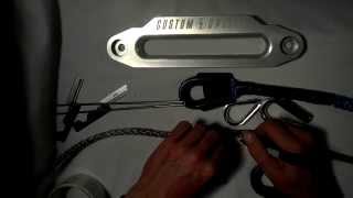 How to do an eye splice in synthetic winch line [upl. by Fenton908]