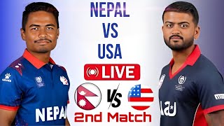 Nepal vs USA super over live match [upl. by Sandstrom]