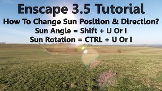 How To Change Sun Position And Direction  Enscape 35 Tutorial [upl. by Anerok290]