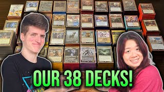 A Complete Tour of Our 38 Commander Decks [upl. by Ynnelg635]