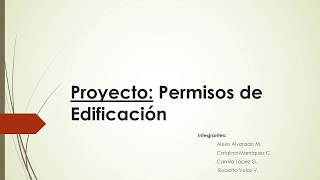 PROYECTO Permisos de edificación [upl. by Refennej]