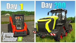 I SPENT 200 DAYS BUILDING A FARM IN FARMING SIMULATOR 25🔥  HINDI P2 [upl. by Bucella132]