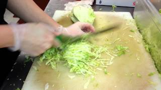 How to properly and elegantly chop lettuce [upl. by Oisangi]