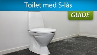 Montering af toilet  gulvstående med Slås [upl. by Ivanna8]