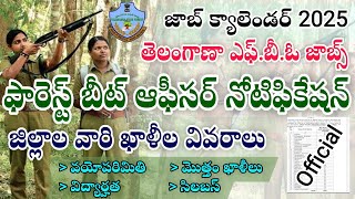 Telangana Forest Beat officer notification 2025 TG FBO Notification 2025Telangana Forest Jobs 2024 [upl. by Resneps]