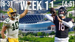 Bears vs Packers Week 11 Pre Game Predictions [upl. by Aivyls]