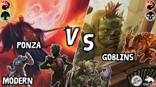 Ponza VS Goblins MTG Modern [upl. by Pentheam]