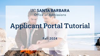 Applicant Portal Tutorial Fall 2024 [upl. by Eirrak745]