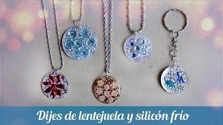 Dijes fáciles de lentejuelas y silicón frío 👸 [upl. by Stokes]