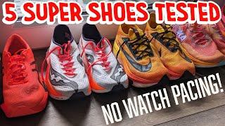 I tested FIVE Super Shoes for my SUB 3 Marathon Attempt [upl. by Nemsaj]