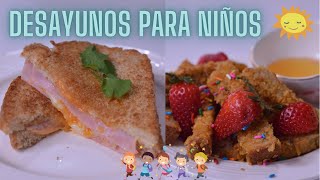 Desayunos fáciles para Niños  Tostadas Farancesas  Sandwich de Queso [upl. by Iteerp843]