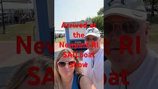 Arrived at the Newport RI sailboat boat show Stay tuned as we tour and bring the show to you [upl. by Harbed]