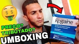 MINOXIDIL ROGAINE UNBOXING em português [upl. by Fulbright]