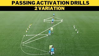 Passing Activation Drills  2 Variation  FootballSoccer Training  U13 [upl. by Eart]