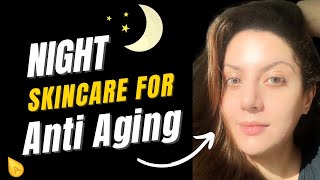 Night Skincare Routine for Anti Aging How to use peptides amp retinol for Glass Skin Transformation [upl. by Etteluap630]