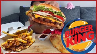 Lets eat BURGER KING😋MUKBANGSouth African edition [upl. by Toolis]