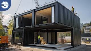 Building a 2Floor Shipping Container Home with a Terrace Start to Finish mlgkontejneri3283‬ [upl. by Rehpotsirhcnhoj108]