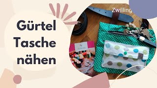 Gürteltasche aus beschichteter Baumwolle nähen  DIY [upl. by Dayir]