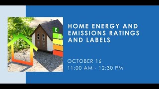 Home Energy and Emissions Ratings and Labels [upl. by Ormsby155]