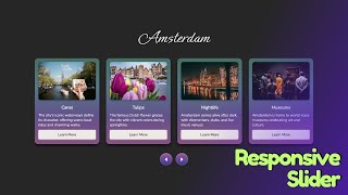 Responsive Slider  HTML CSS Swiper JS [upl. by Inaluahek354]