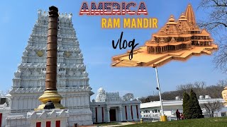 We visited Sri Ram Mandir in America  Amazing USA Hindu Temple  Indian Vlog rammandir travel [upl. by Anbul183]