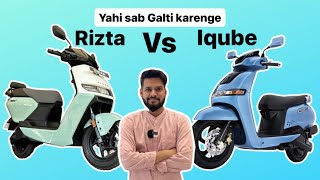 Ather Rizta S vs TVS Iqube S  Pros and Cons  Comparison [upl. by Ardna]