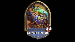 Garrosh Of Wrath All Hero Quotes  Hearthstone [upl. by Nongim679]