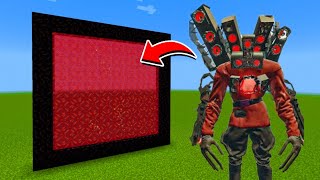 How to Make A Portal To The Evil Titan Speakerman Dimension in Minecraft [upl. by Ettesyl]