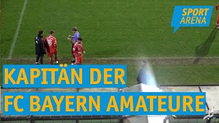 Anführer  Mittelfeldspieler Timo Kern ist ältester und erfahrendster Spieler des FC Bayern II [upl. by Fuller302]