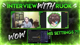 INTERVIEW WITH RUOK FF amp REVEAL OF ALL HIS SETTINGS [upl. by Echikson]