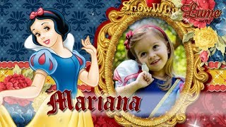 CONVITE ANIMADO VIRTUAL  BRANCA DE NEVE  MOD PORTRAIT 01 [upl. by Arualana]