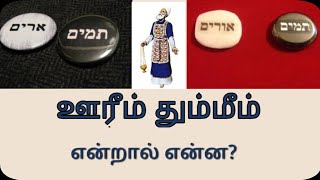 urim and thummim in tamil  ஊரீம் தும்மீம்  meaning and explanation [upl. by Bab902]