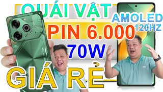 Mở hộp Tecno Pova 6 QUÁI THÚ PIN 6000 MAH SẠC 70W AMOLED 120HZ 108MP LOA KÉP [upl. by Rosenblatt574]