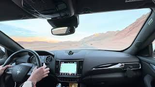 Maserati Levante Modena V6 430 HP Drive  Exhaust  Death Valley [upl. by Ayanahs730]