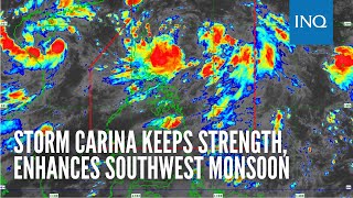 Storm Carina keeps strength enhances southwest monsoon [upl. by Leahplar725]