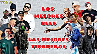 Mejores BeefTiraderas del Rap Hispano TOP8 [upl. by Jacobo]