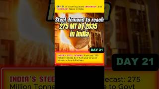 Steel Manufacturing To Soar In India By 2035 Whats driving it steel indianews india [upl. by Morten117]