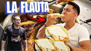 El RETO DE quotLA FLAUTAquot 🌮  Deliciosas Flautas de 22 cm 🇲🇽🔥 [upl. by Saloma]