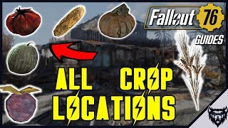 FALLOUT 76 Guide  All Crop Locations  Food Farming Guide 2019 [upl. by Tisman]