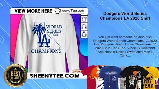 Dodgers World Series Champions LA 2020 Shirt [upl. by Odnumde]