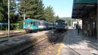 doppia di ALn 663 in partenza da piazza al serchio per lucca [upl. by Niamor]