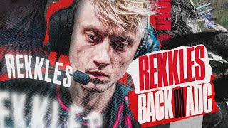 T1 REKKLES PLAYS ADC AGAINST DRX ACADEMY  CAEDREL [upl. by Tung]