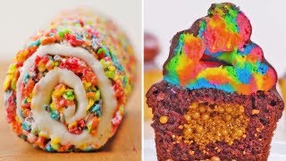 Rainbow Dessert Ideas  Cake Cupcakes and More Delicious Treats by So Yummy [upl. by Odelia]