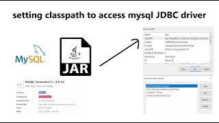 how to set classpath to access mysql JDBC driver  Jdbc Setup for MySql  Jdbc Tutorial [upl. by Dinan]