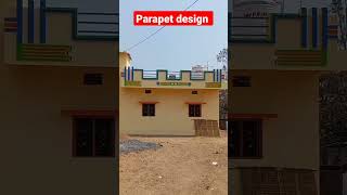 Parapet design with colour design parapetdesign shorts homedesign [upl. by Ramso]